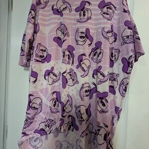 LuLaRoe Purple and Lavender Graphic Tee